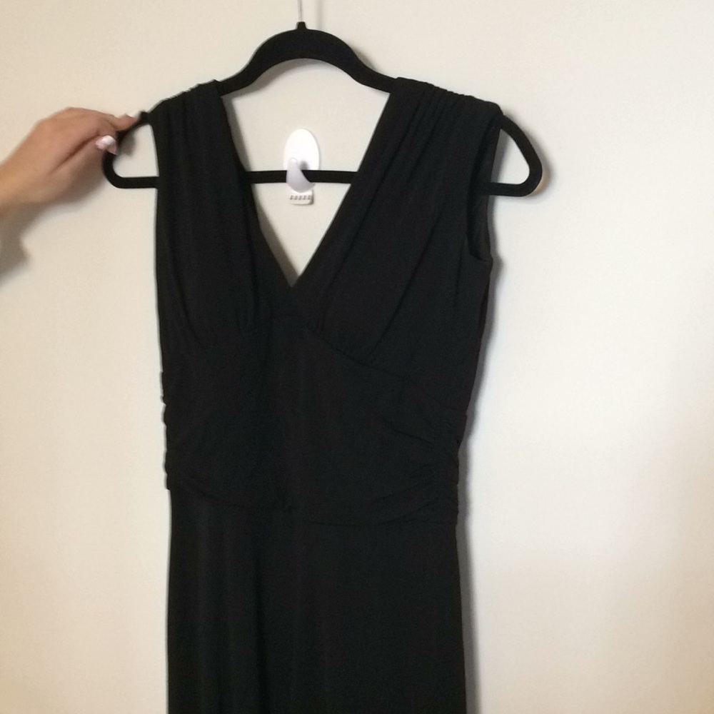 White House Black Market long black dress